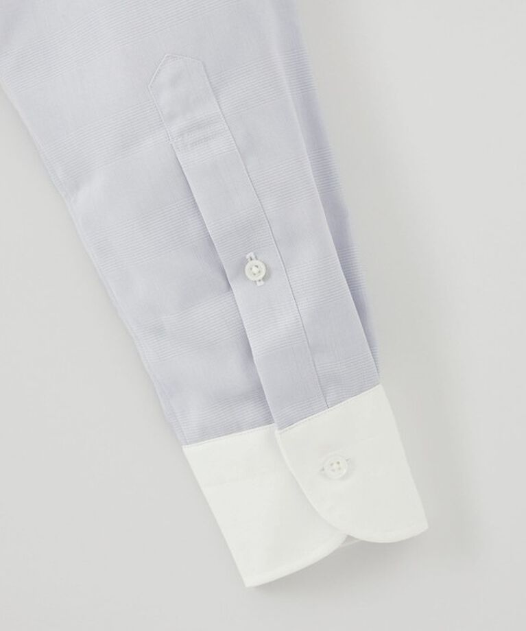 UNITED ARROWS「イージーケア  グレンプレイド セミワイド クレリックカラーシャツ -抗菌防臭-」|シャツ・ブラウス|