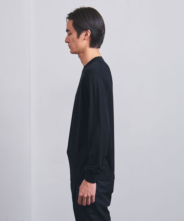UNITED ARROWS「ウールシルク ハイゲージ ニット」|ニット・セーター|