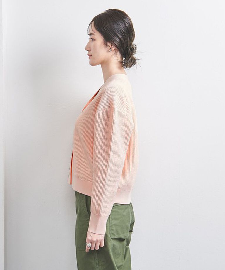 UNITED ARROWS「メッシュ Vネック カーディガン」|カーディガン|