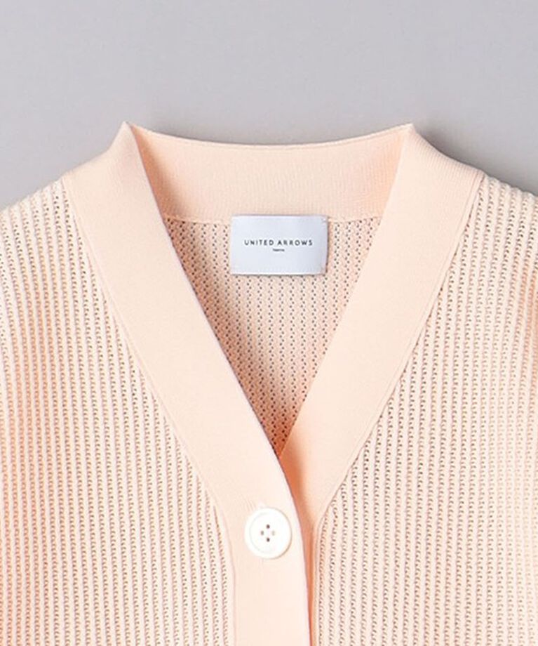 UNITED ARROWS「メッシュ Vネック カーディガン」|カーディガン|
