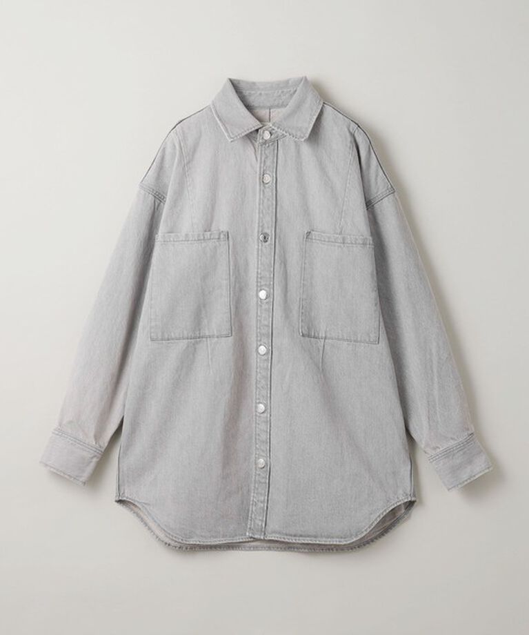 ASTRAET「＜ASTRAET＞11.5oz デニム 2ポケットシャツ UNISEX」|シャツ・ブラウス|LT.GRAY