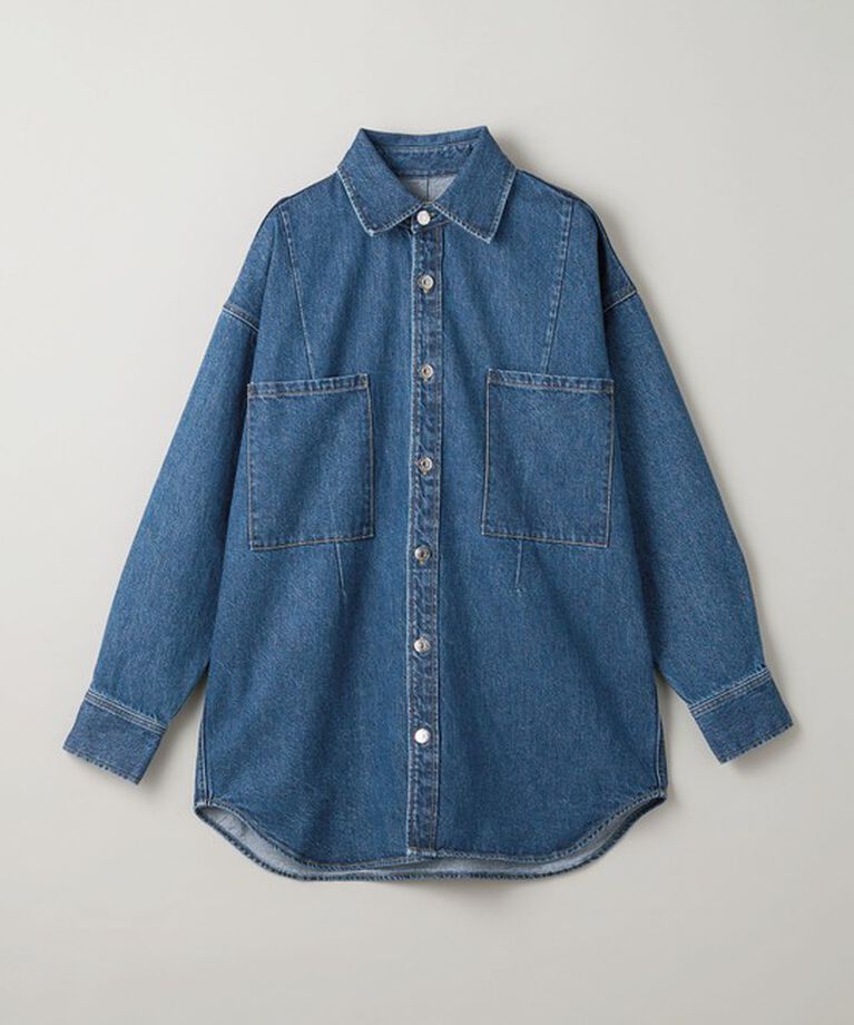 ASTRAET「＜ASTRAET＞11.5oz デニム 2ポケットシャツ UNISEX」|シャツ・ブラウス|COBALT