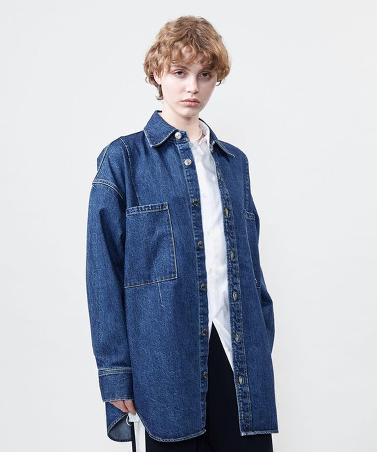 ASTRAET「＜ASTRAET＞11.5oz デニム 2ポケットシャツ UNISEX」|シャツ・ブラウス|