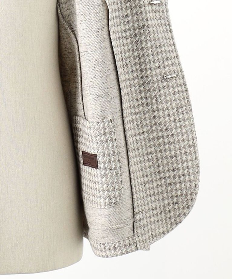 UNITED ARROWS「LANIFICIO ROMA ジャージ チェック ２ボタン シングルジャケット T―MODEL」|テーラードジャケット|