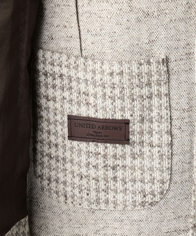 UNITED ARROWS「LANIFICIO ROMA ジャージ チェック ２ボタン シングルジャケット T―MODEL」|テーラードジャケット|