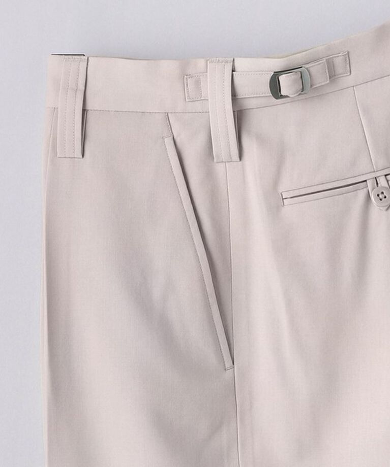 UNITED ARROWS「ウールトロピカル 1プリーツ ミリタリートラウザーズ」|スラックス|