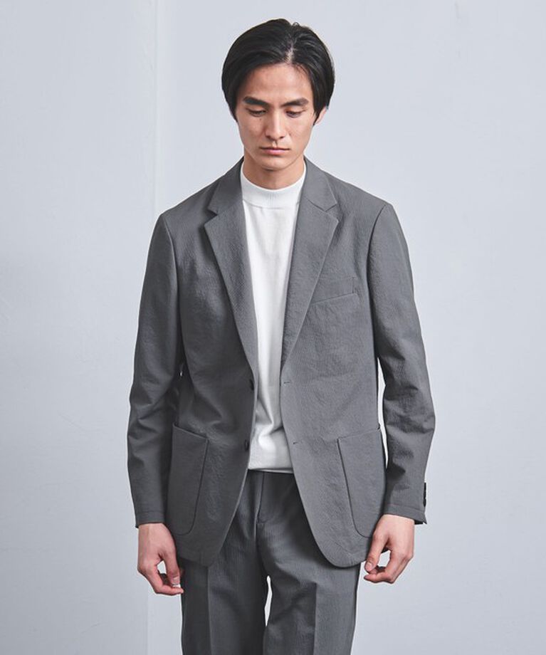 UNITED ARROWS「ドビー シングル 2ボタン テーラードジャケット UA COZY ―ストレッチ・撥水・ウォッシャブル・防しわ―」|スーツ|