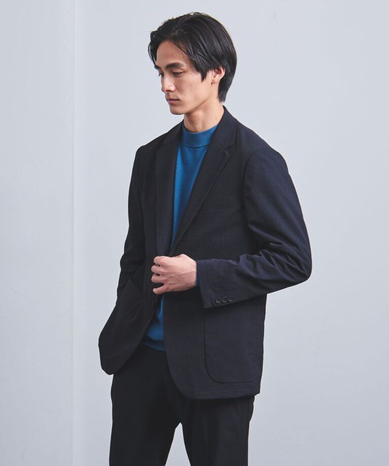 UNITED ARROWS「ドビー シングル 2ボタン テーラードジャケット UA COZY ―ストレッチ・撥水・ウォッシャブル・防しわ―」|スーツ|