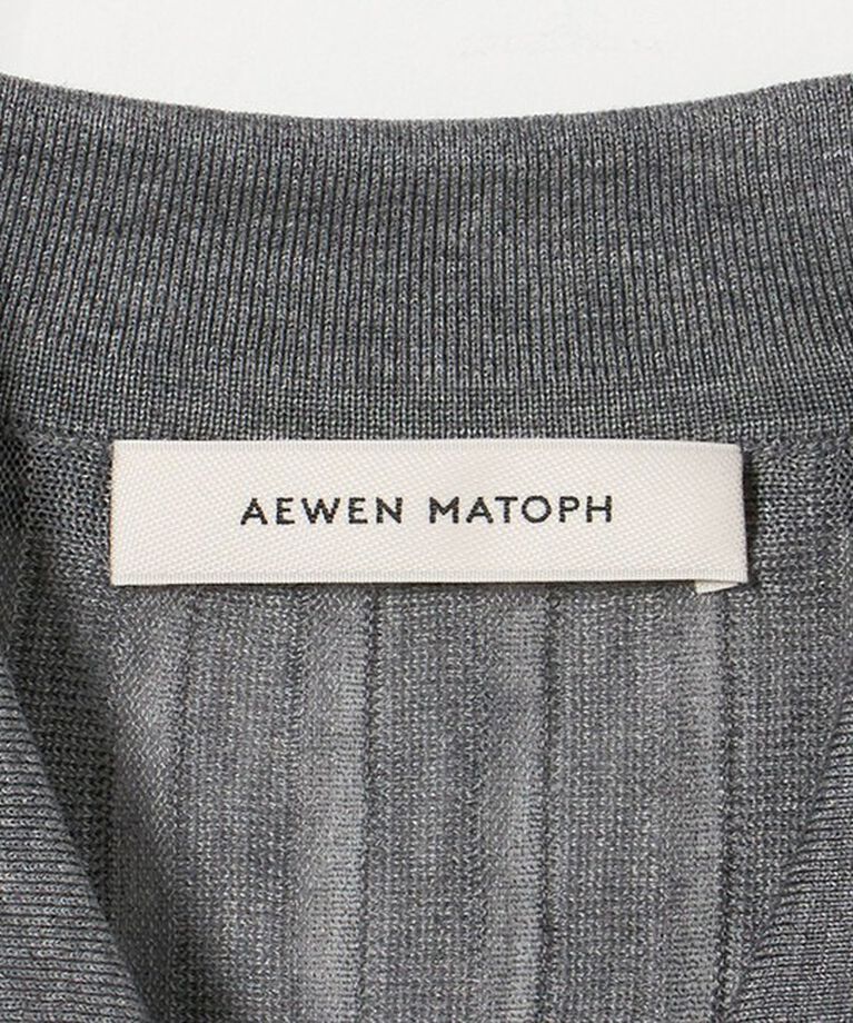 AEWEN MATOPH「＜AEWEN MATOPH＞シアー リブ ポロニット」|ニット・セーター|