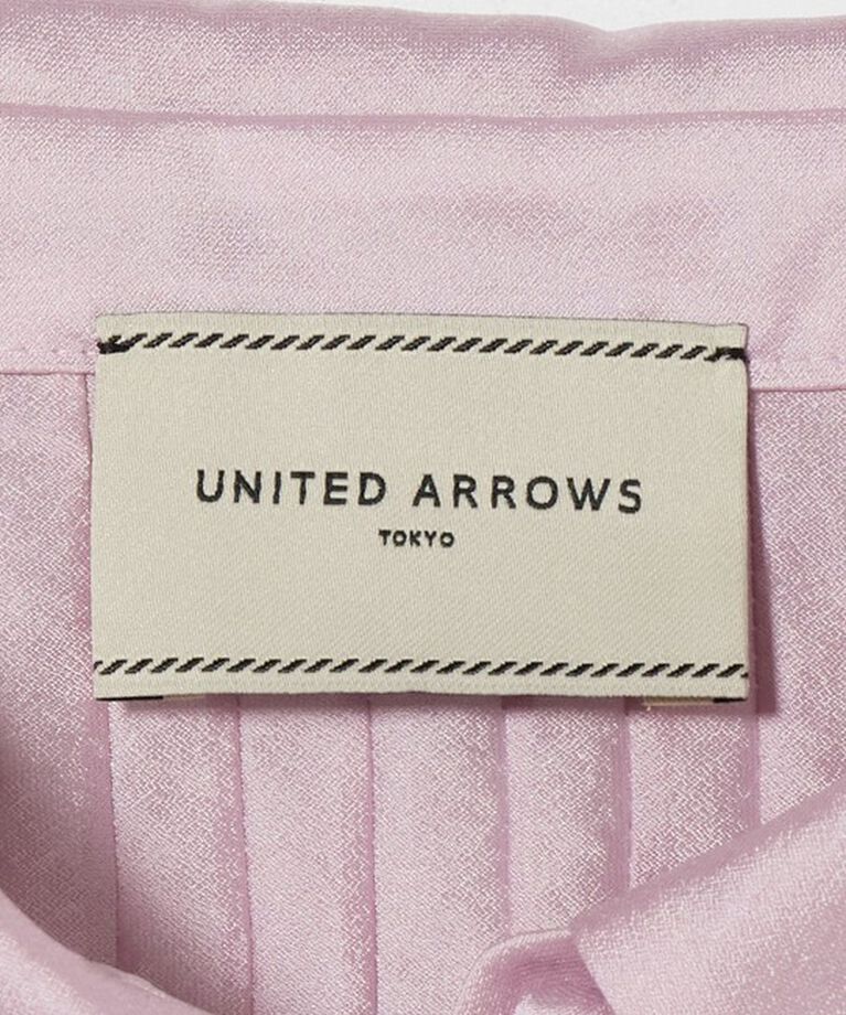UNITED ARROWS「シルキーピンタック ショートスリーブ ブラウス」|シャツ・ブラウス|