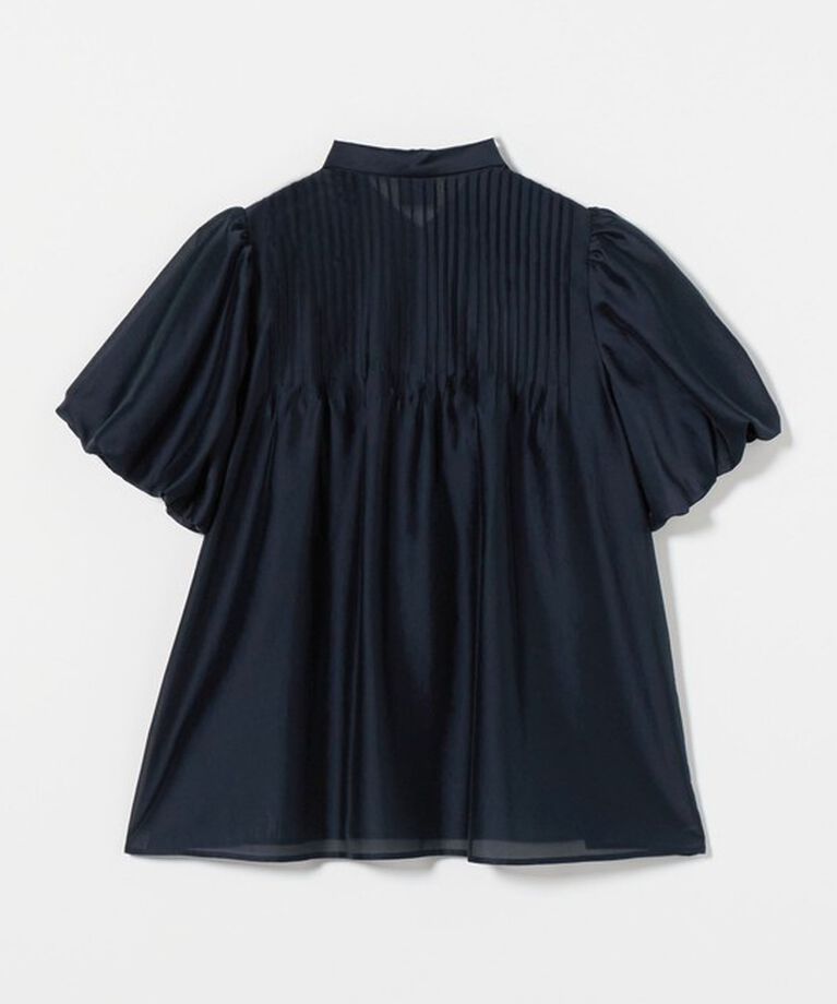 UNITED ARROWS「シルキーピンタック ショートスリーブ ブラウス」|シャツ・ブラウス|