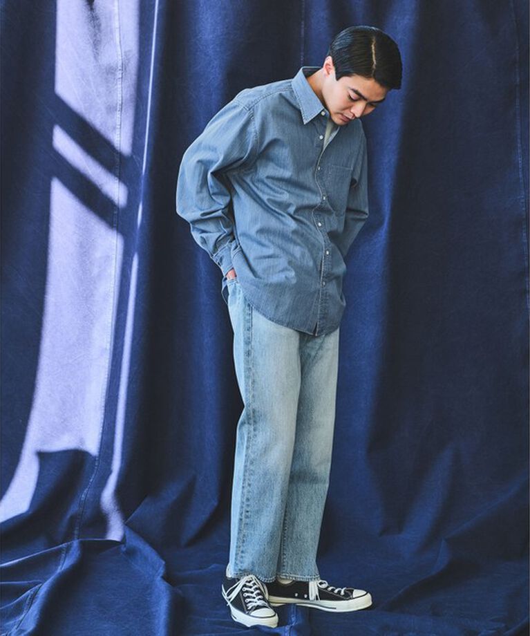 UNITED ARROWS green label relaxing「80/2 デニム レギュラーカラー シャツ」|シャツ・ブラウス|