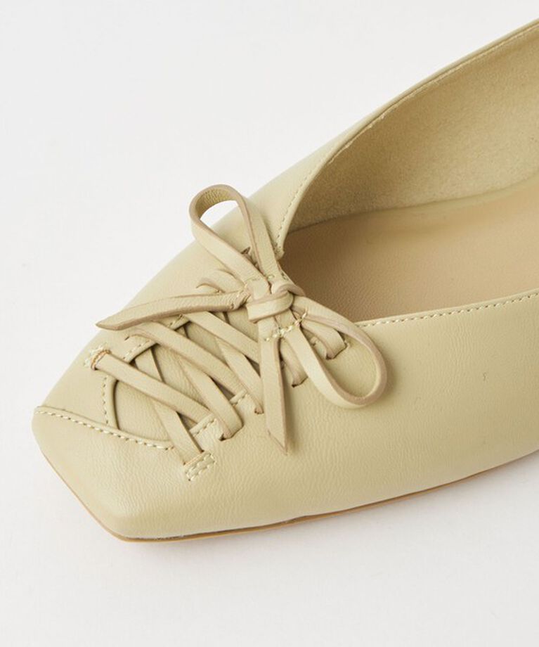 UNITED ARROWS green label relaxing「レースアップ バレエ フラットシューズ -撥水-」|ローファー|