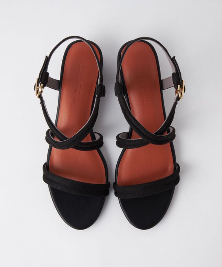 UNITED ARROWS green label relaxing「パデッドクロス サンダル（3cmヒール）」|サンダル|