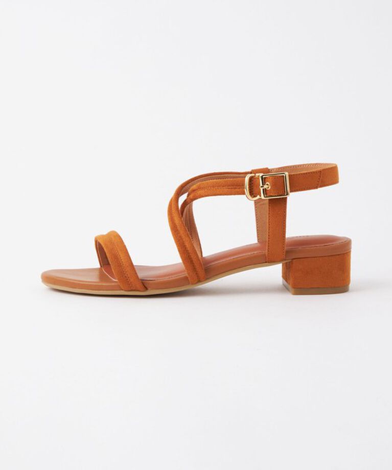 UNITED ARROWS green label relaxing「パデッドクロス サンダル（3cmヒール）」|サンダル|