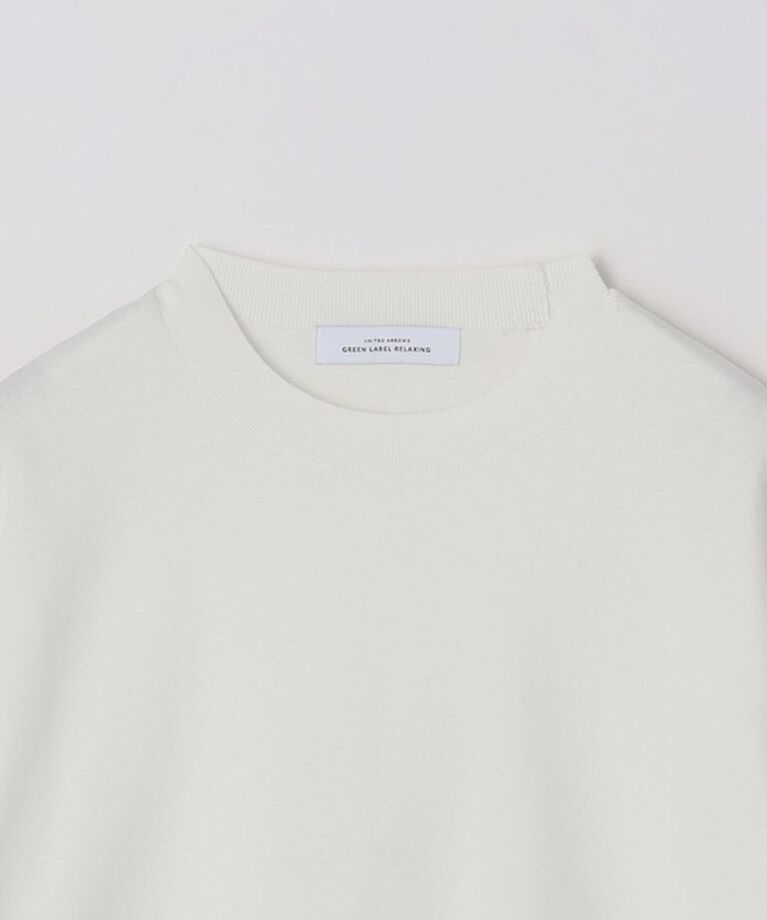 UNITED ARROWS green label relaxing「A+ リネンミックス ミラノ クルーネック 半袖 ニット」|ニット・セーター|