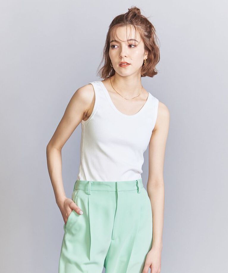 BEAUTY&YOUTH UNITED ARROWS「コットンブレンド テレコ タンクトップ」|タンクトップ|