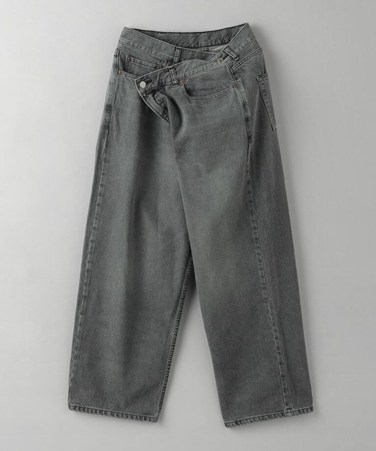 BEAUTY&YOUTH UNITED ARROWS「ダメージ ラップワイド デニムパンツ」|デニム|