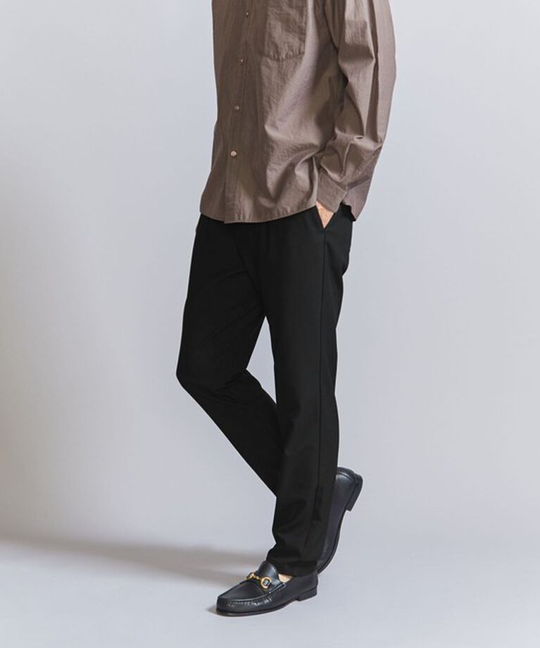 BEAUTY&YOUTH UNITED ARROWS「TR ピンヘッド  1プリーツ イージー パンツ ‐タテ・ヨコストレッチ‐」|チノ|
