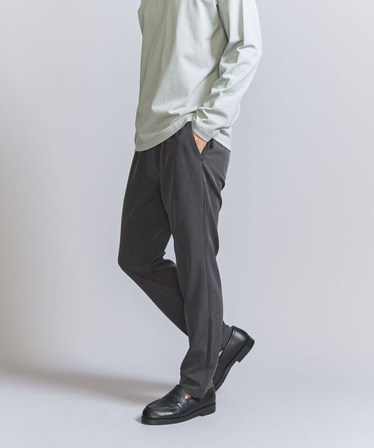 BEAUTY&YOUTH UNITED ARROWS「TR ピンヘッド  1プリーツ イージー パンツ ‐タテ・ヨコストレッチ‐」|チノ|