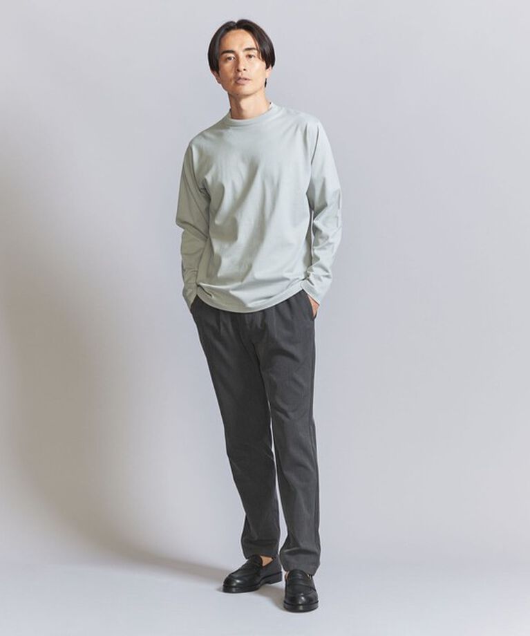 BEAUTY&YOUTH UNITED ARROWS「TR ピンヘッド  1プリーツ イージー パンツ ‐タテ・ヨコストレッチ‐」|チノ|