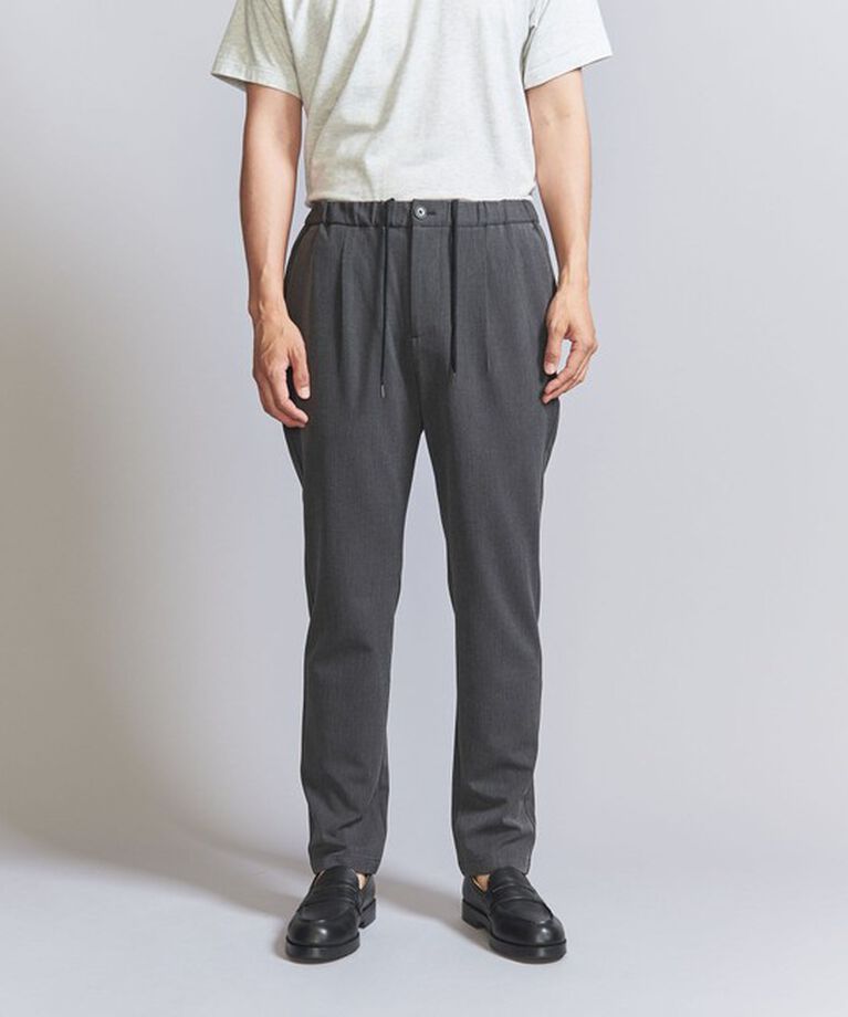 BEAUTY&YOUTH UNITED ARROWS「TR ピンヘッド  1プリーツ イージー パンツ ‐タテ・ヨコストレッチ‐」|チノ|