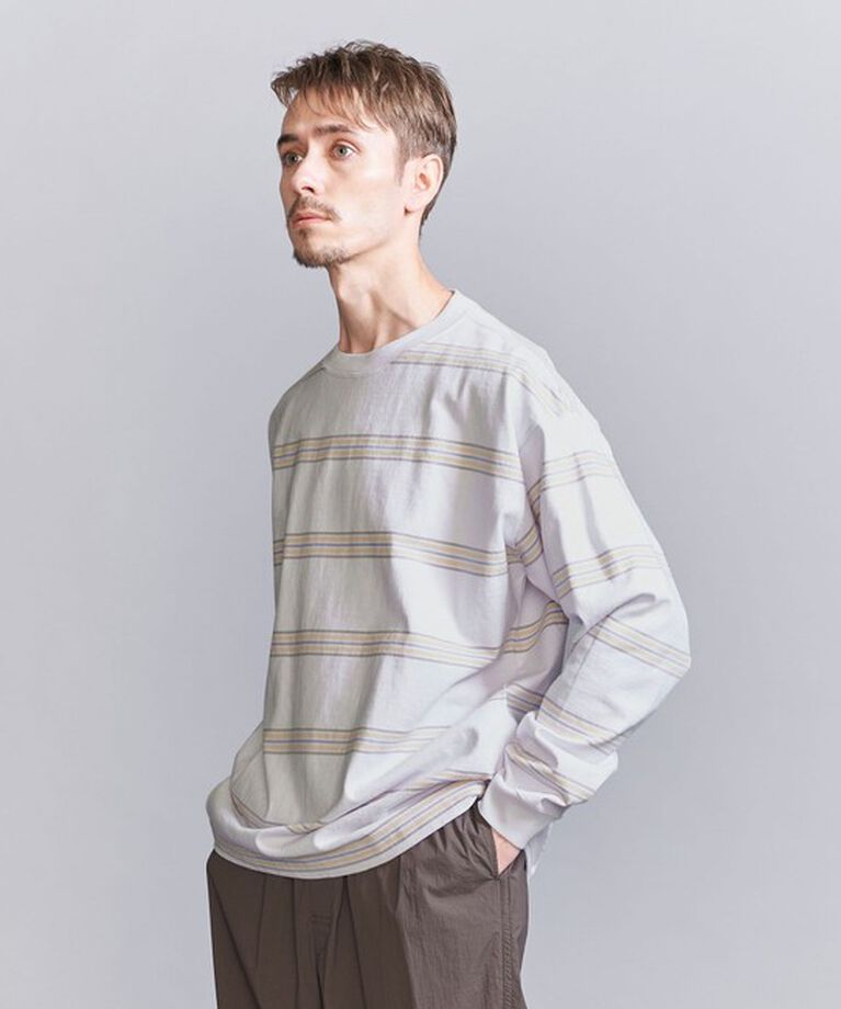 BEAUTY&YOUTH UNITED ARROWS「10oz ヘビー ボーダー クルーネック カットソー」|Tシャツ・カットソー|