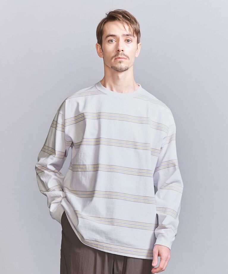 BEAUTY&YOUTH UNITED ARROWS「10oz ヘビー ボーダー クルーネック カットソー」|Tシャツ・カットソー|