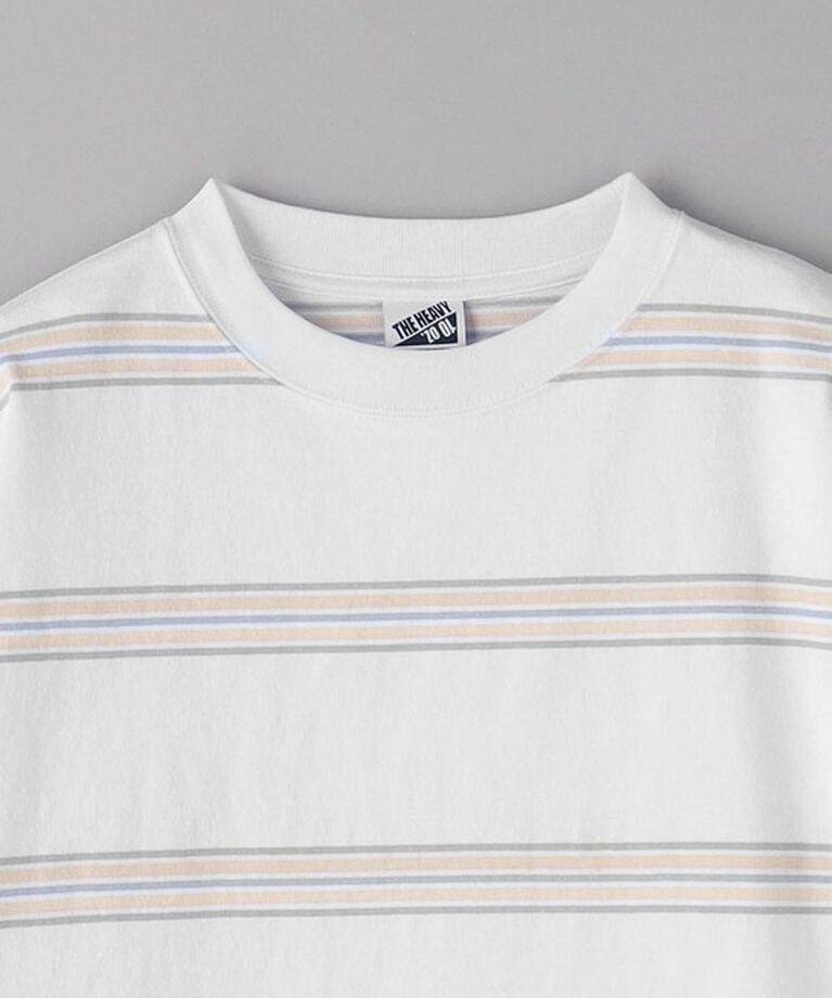 BEAUTY&YOUTH UNITED ARROWS「10oz ヘビー ボーダー クルーネック カットソー」|Tシャツ・カットソー|