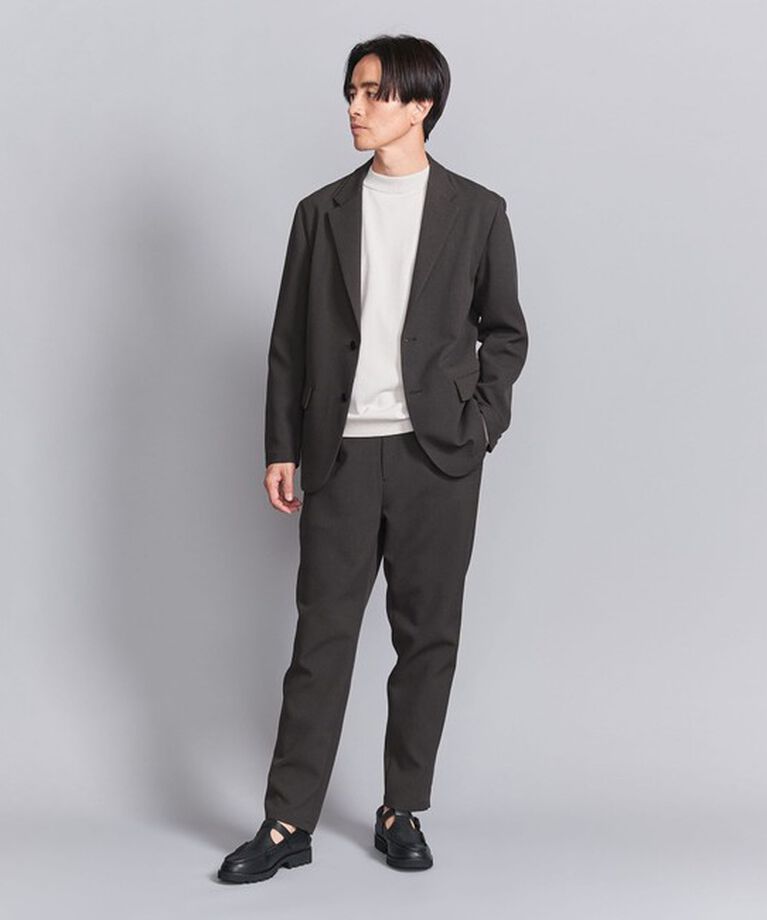 BEAUTY&YOUTH UNITED ARROWS「TORAY WLZ 1プリーツ テーパードパンツ ‐セットアップ対応‐」|チノ|