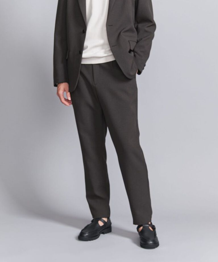 BEAUTY&YOUTH UNITED ARROWS「TORAY WLZ 1プリーツ テーパードパンツ ‐セットアップ対応‐」|チノ|