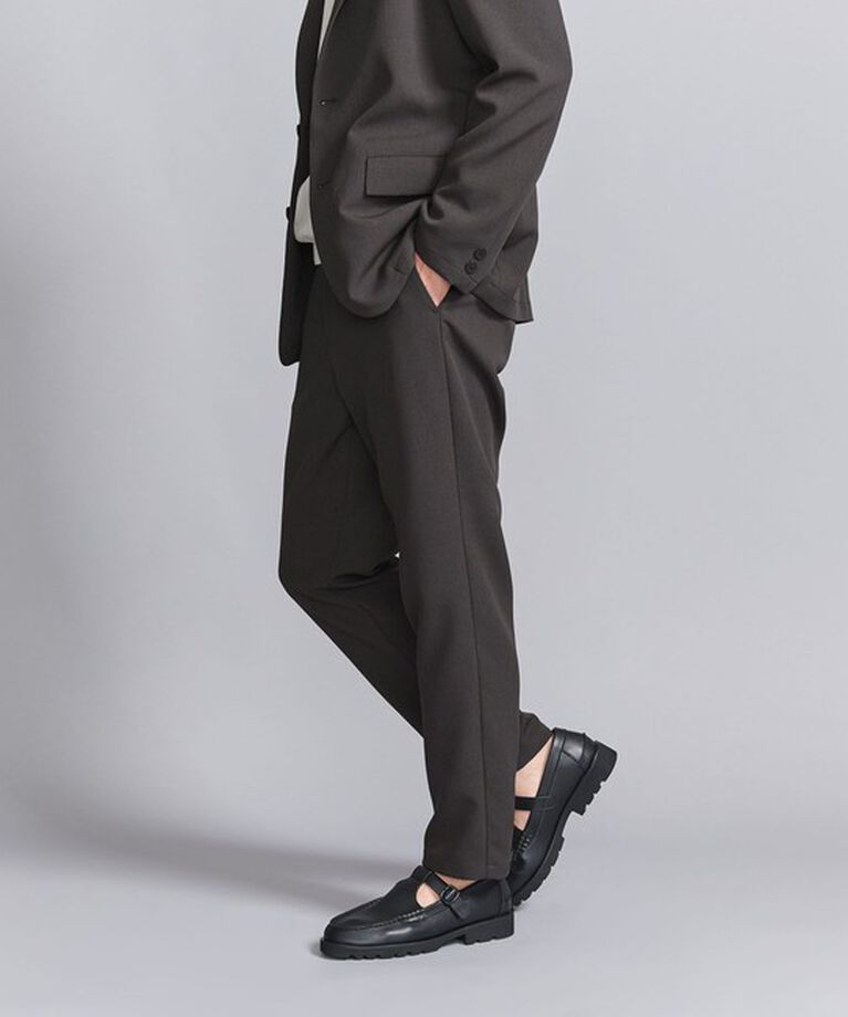 BEAUTY&YOUTH UNITED ARROWS「TORAY WLZ 1プリーツ テーパードパンツ ‐セットアップ対応‐」|チノ|