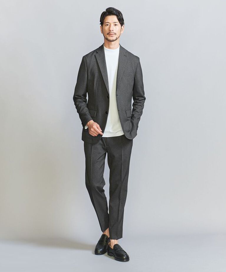 BEAUTY&YOUTH UNITED ARROWS「【WEB限定 WARDROBE SMART】LANATEC セットアップ/背抜きジャケット＆イージーパンツ」|スーツ|MD.GRAY