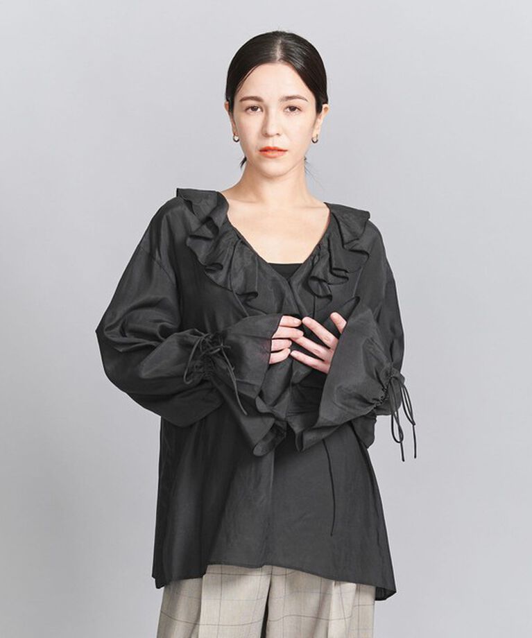 BEAUTY&YOUTH UNITED ARROWS「レーヨンコットンローン ラッフルシャツ」|シャツ・ブラウス|