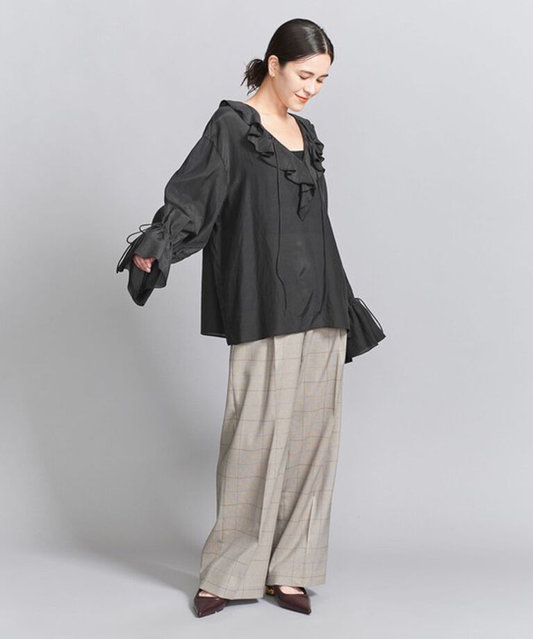 BEAUTY&YOUTH UNITED ARROWS「レーヨンコットンローン ラッフルシャツ」|シャツ・ブラウス|