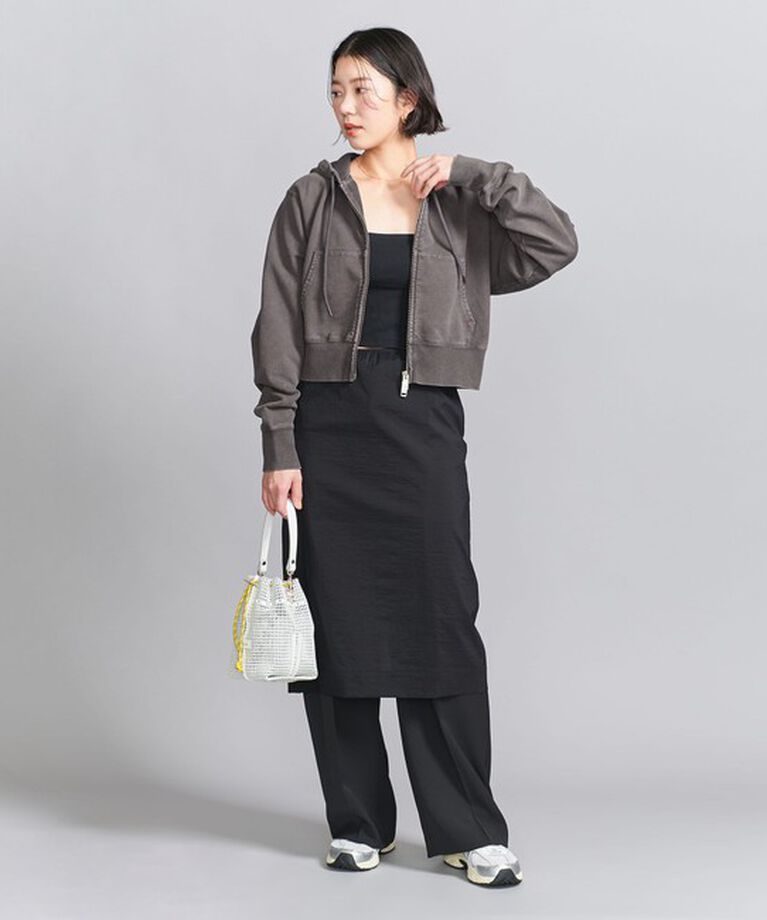 BEAUTY&YOUTH UNITED ARROWS「コットン ショートフロントジップパーカ」|カーディガン|