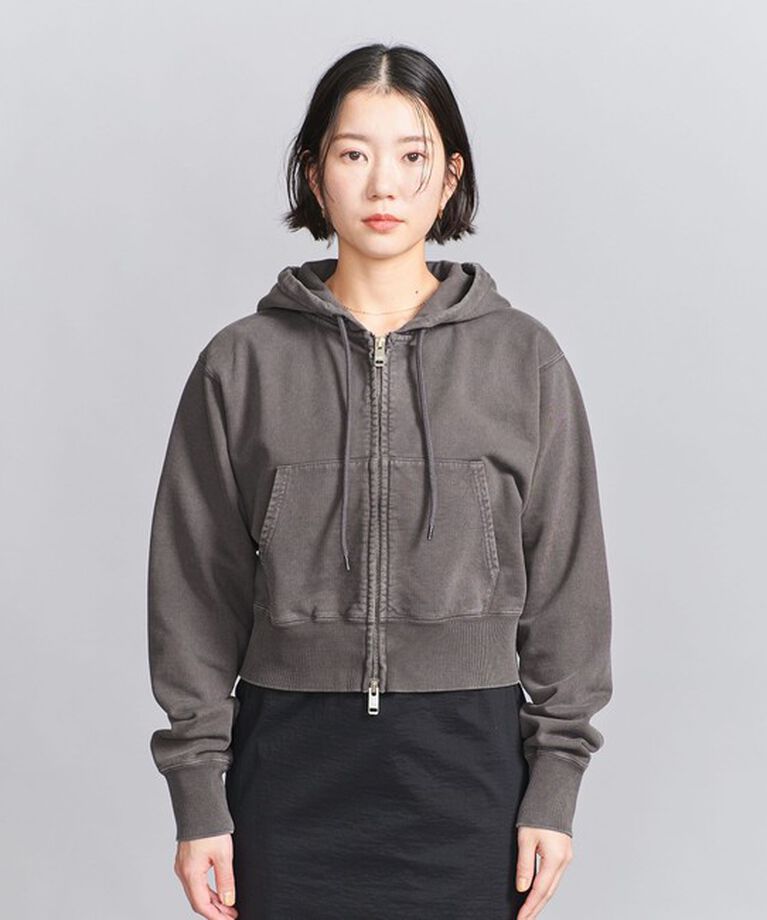 BEAUTY&YOUTH UNITED ARROWS「コットン ショートフロントジップパーカ」|カーディガン|