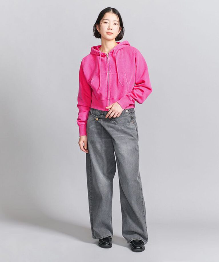 BEAUTY&YOUTH UNITED ARROWS「コットン ショートフロントジップパーカ」|カーディガン|