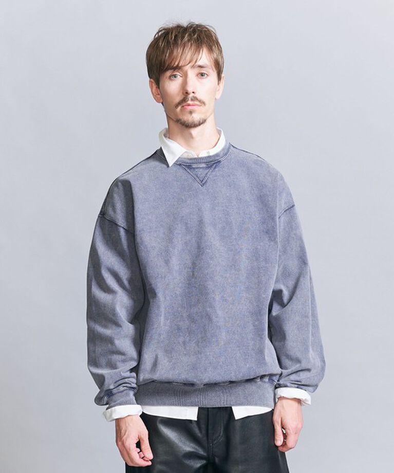 BEAUTY&YOUTH UNITED ARROWS「 FADE TEE クルーネック スウェット」|Tシャツ・カットソー|NAVY