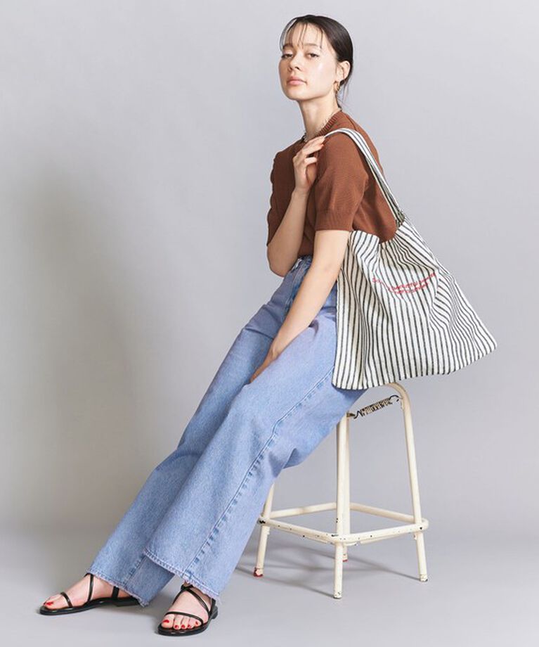 BEAUTY&YOUTH UNITED ARROWS「【別注】＜beej＞ストライプ エンブロイダリー ショルダーバッグ」|ショルダー・メッセンジャー|
