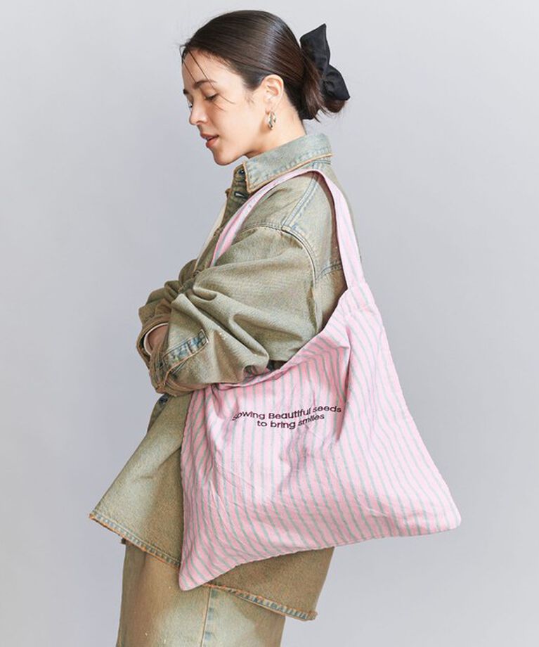 BEAUTY&YOUTH UNITED ARROWS「【別注】＜beej＞ストライプ エンブロイダリー ショルダーバッグ」|ショルダー・メッセンジャー|