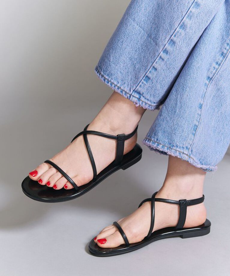 BEAUTY&YOUTH UNITED ARROWS「スマートクロス バックストラップ サンダル」|サンダル|BLACK