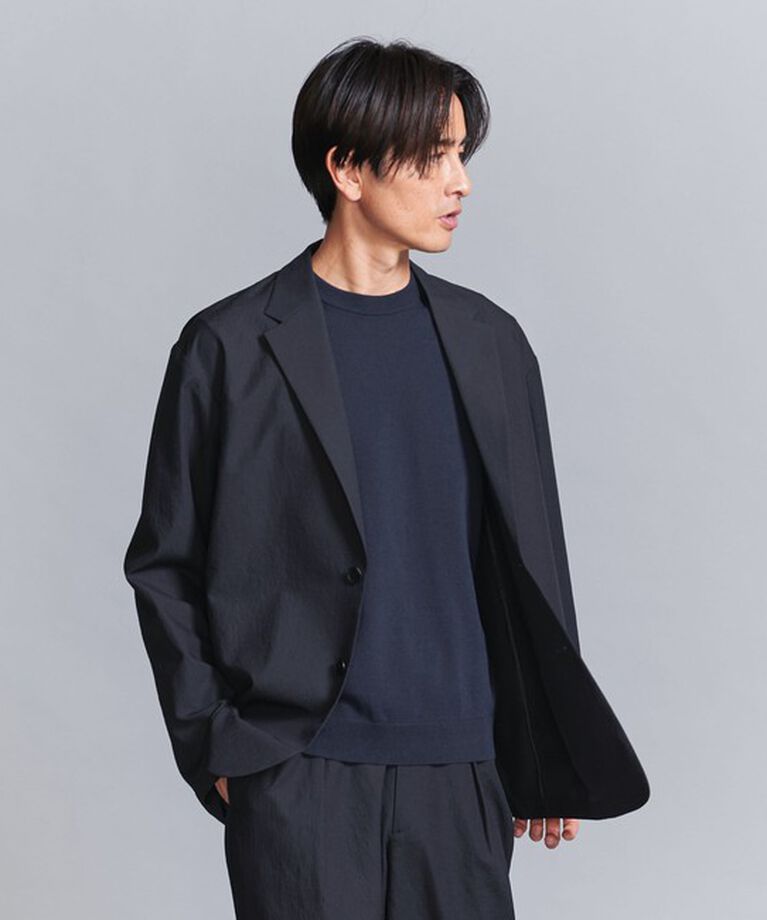 BEAUTY&YOUTH UNITED ARROWS「KOMATSU PACK 2ボタン リラックスシルエット ジャケット -セットアップ対応 撥水機能-」|テーラードジャケット|NAVY