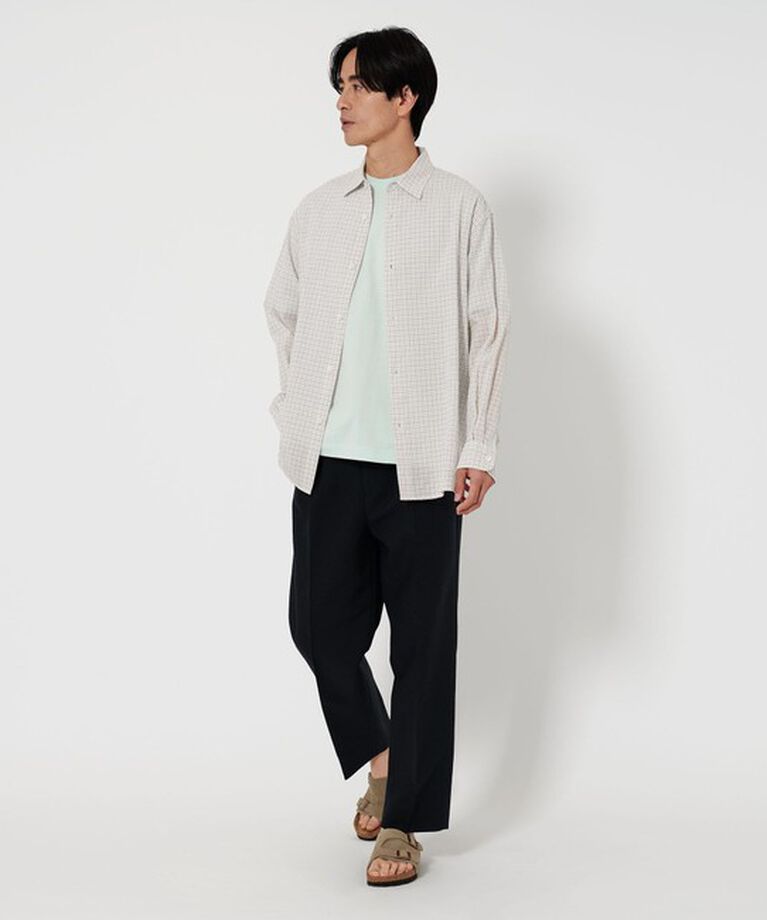 BEAUTY&YOUTH UNITED ARROWS「シャーリング チェック レギュラー グランデシャツ」|シャツ・ブラウス|