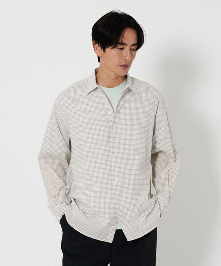 BEAUTY&YOUTH UNITED ARROWS「シャーリング チェック レギュラー グランデシャツ」|シャツ・ブラウス|