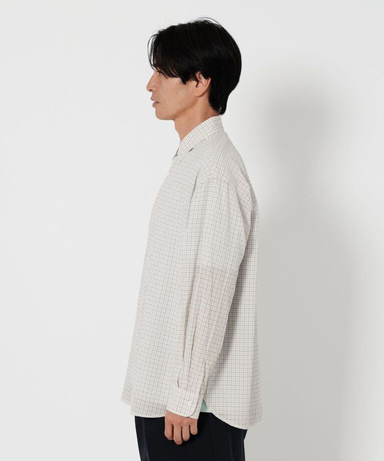 BEAUTY&YOUTH UNITED ARROWS「シャーリング チェック レギュラー グランデシャツ」|シャツ・ブラウス|