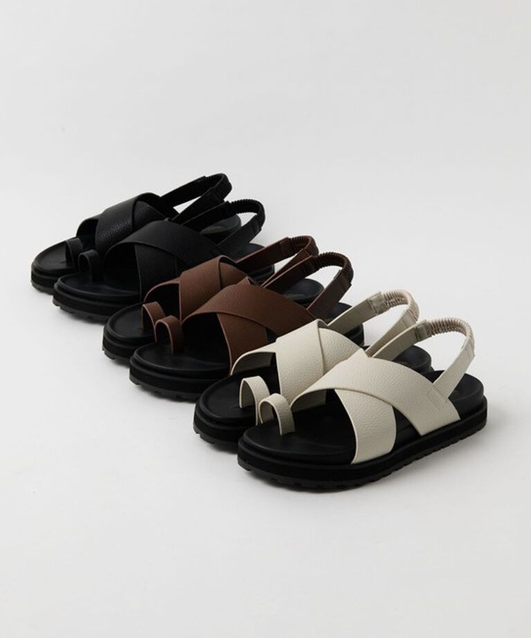 BEAUTY&YOUTH UNITED ARROWS「ビッグクロス バックストラップ サンダル」|サンダル|
