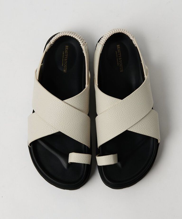 BEAUTY&YOUTH UNITED ARROWS「ビッグクロス バックストラップ サンダル」|サンダル|