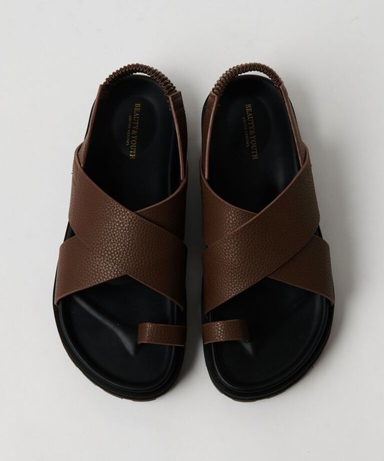 BEAUTY&YOUTH UNITED ARROWS「ビッグクロス バックストラップ サンダル」|サンダル|