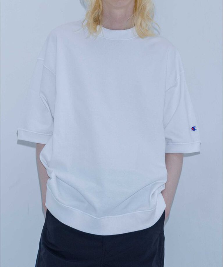 MONKEY TIME「＜Champion × monkey time＞ ピグメント リブ Tシャツ」|Tシャツ・カットソー|WHITE
